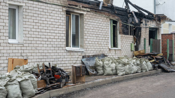 Professional Fire Damage Removal technician working in Sellersville, PA